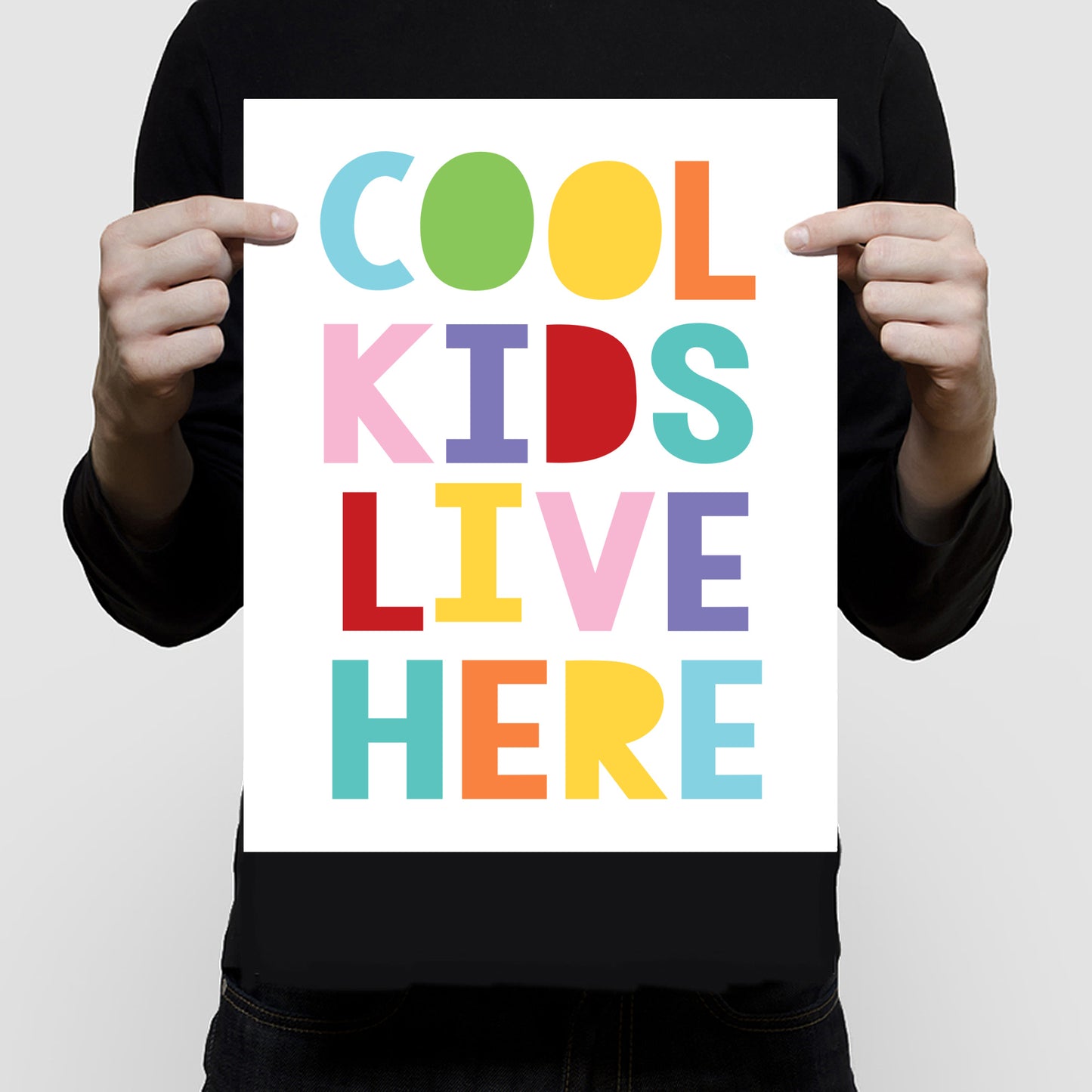 Cool kids live here print