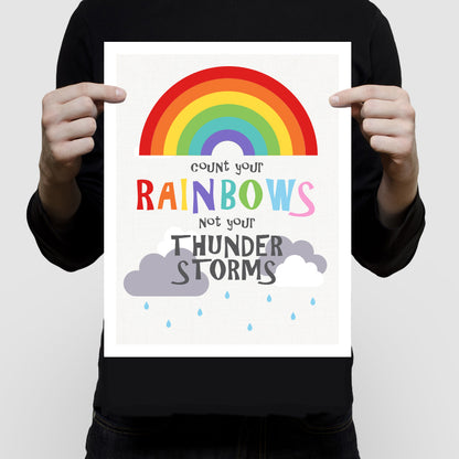 Count your rainbows print