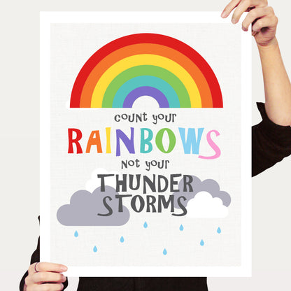 Count your rainbows print