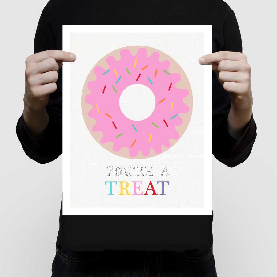 Donut / doughnut you're a treat print