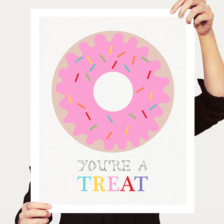Donut / doughnut you're a treat print
