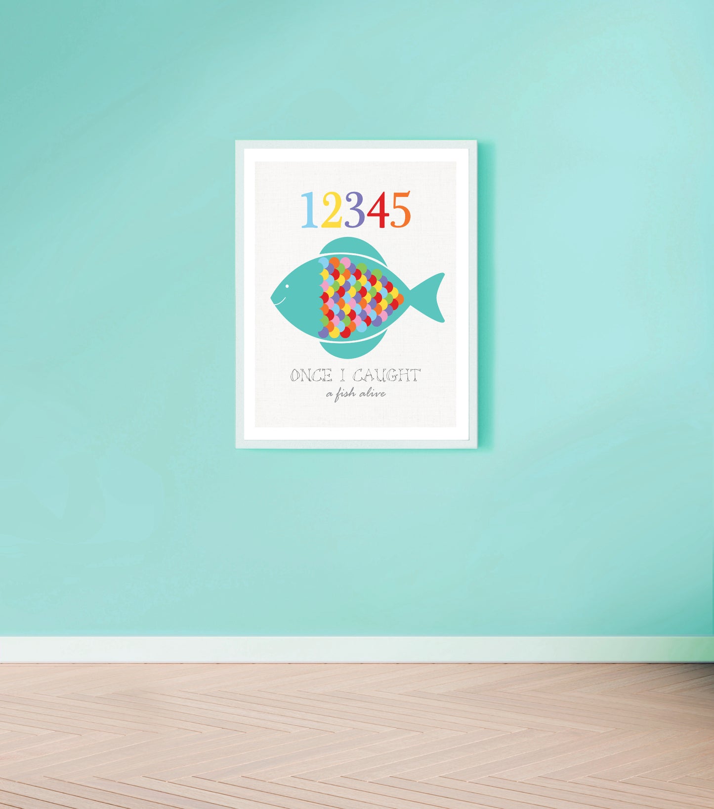 12345 fish print