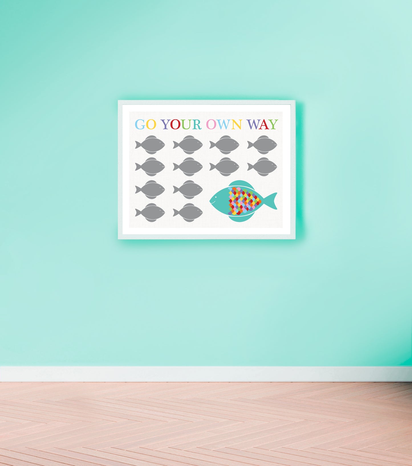 Go your own way fish print