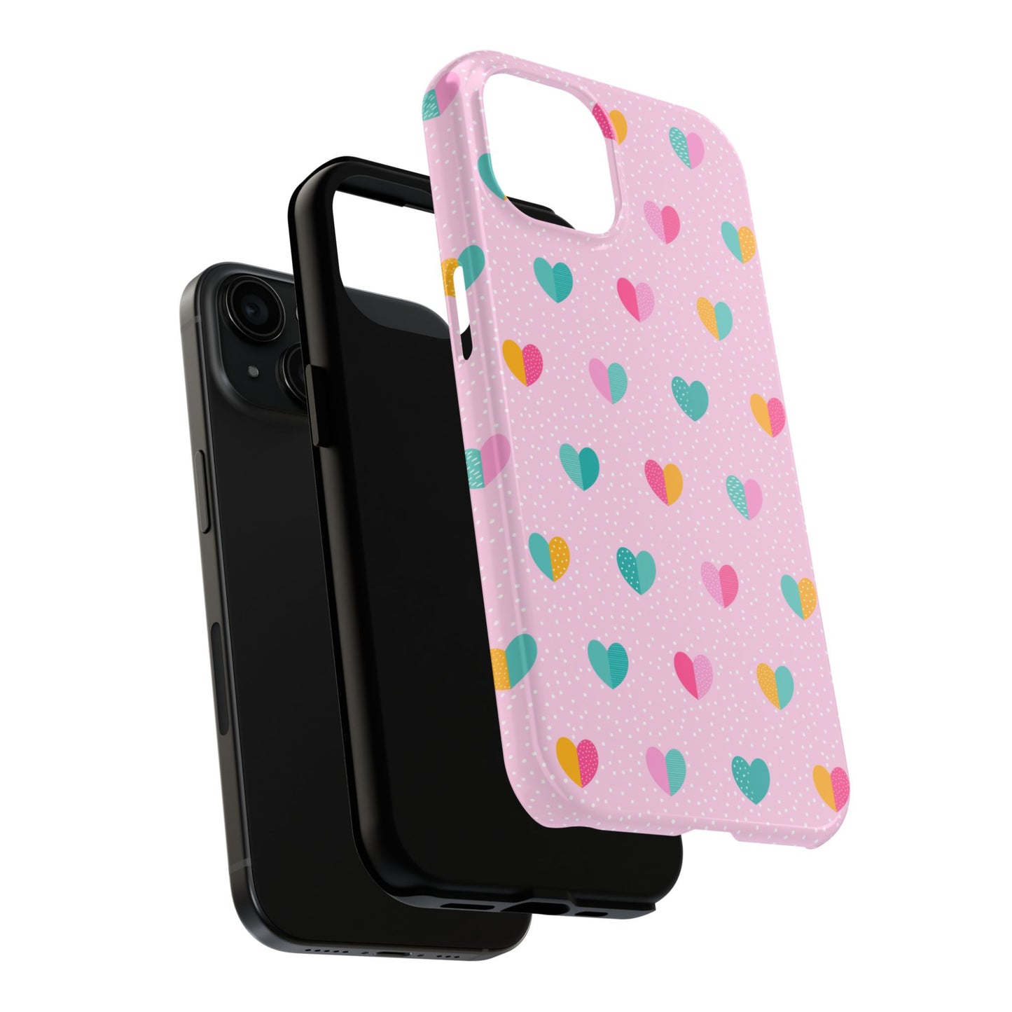 Heart Sprinkles Pink Mobile Phone Tough Case