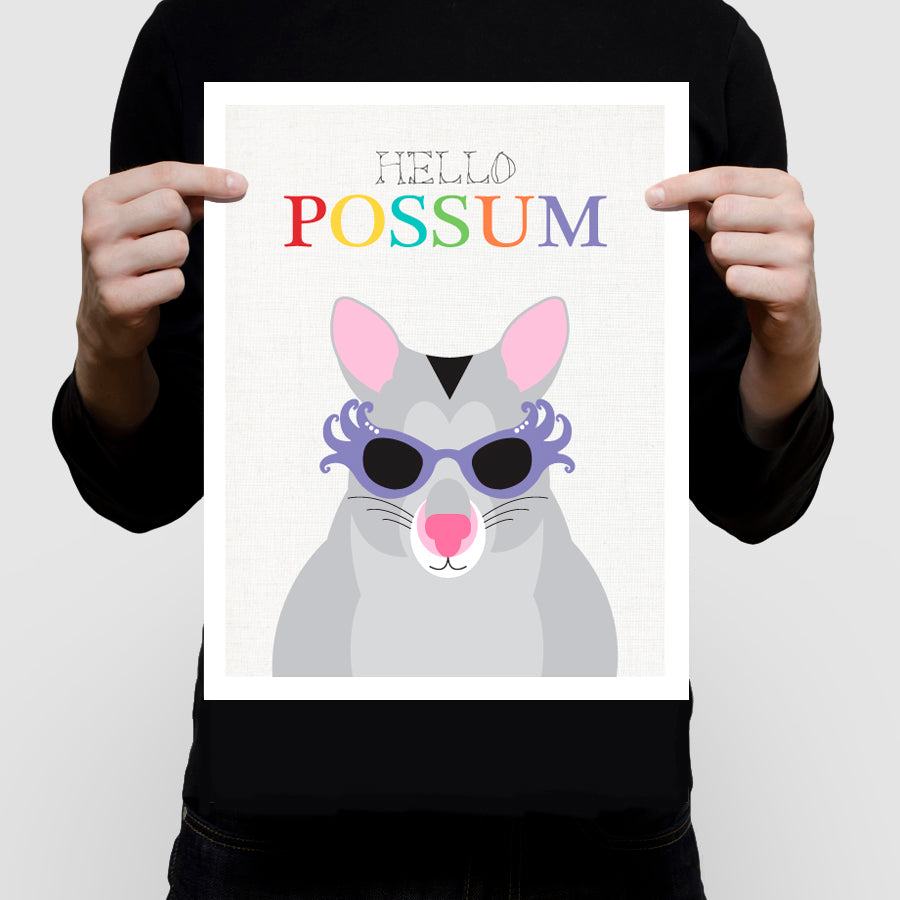 Hello possum print