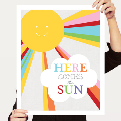 Here comes the sun print