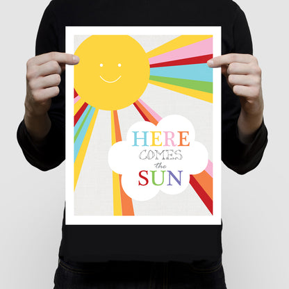 Here comes the sun print