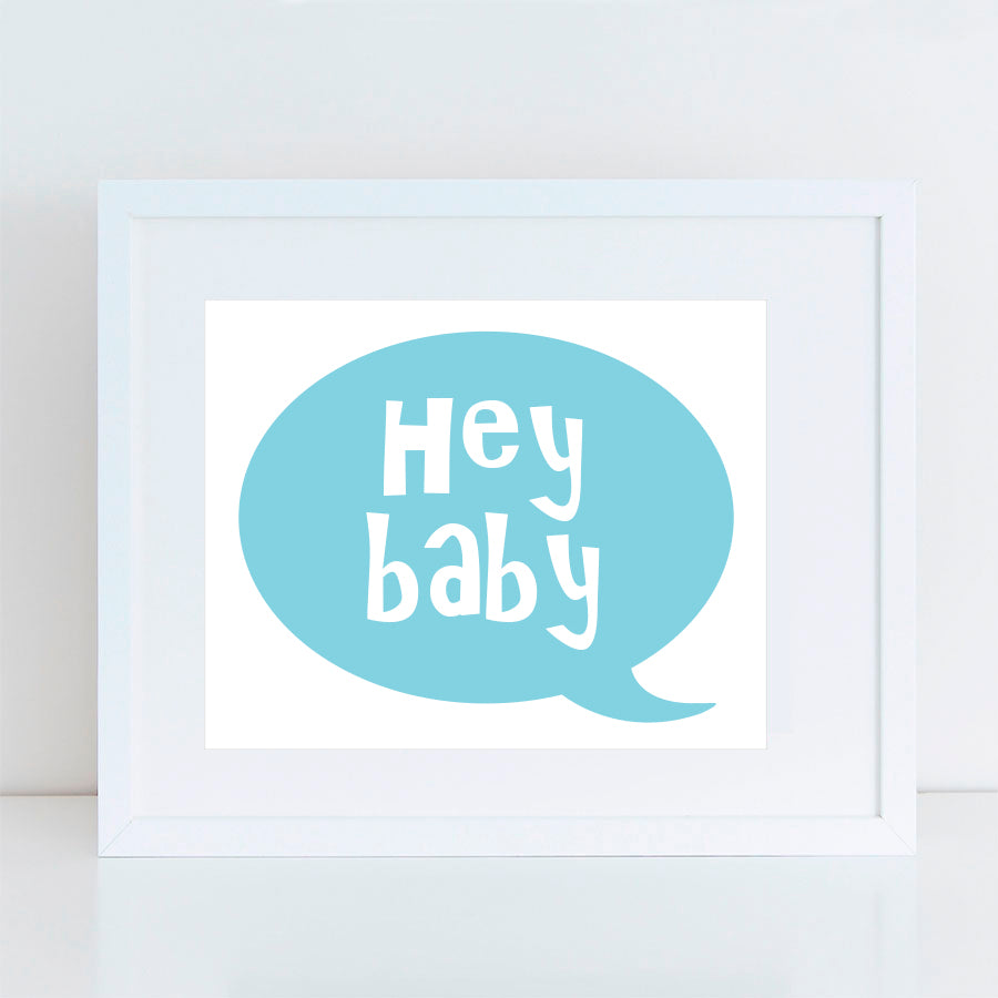 Custom speech bubble print