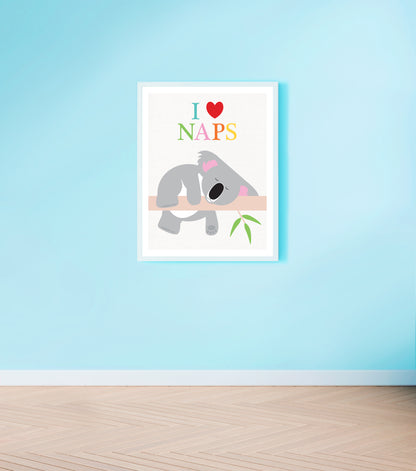 I love naps koala print