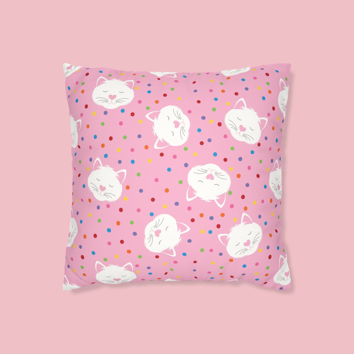 Kitty confetti cushion cover