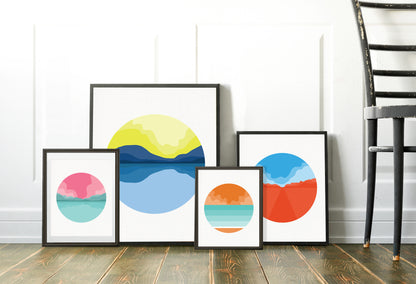 Beach landscape print