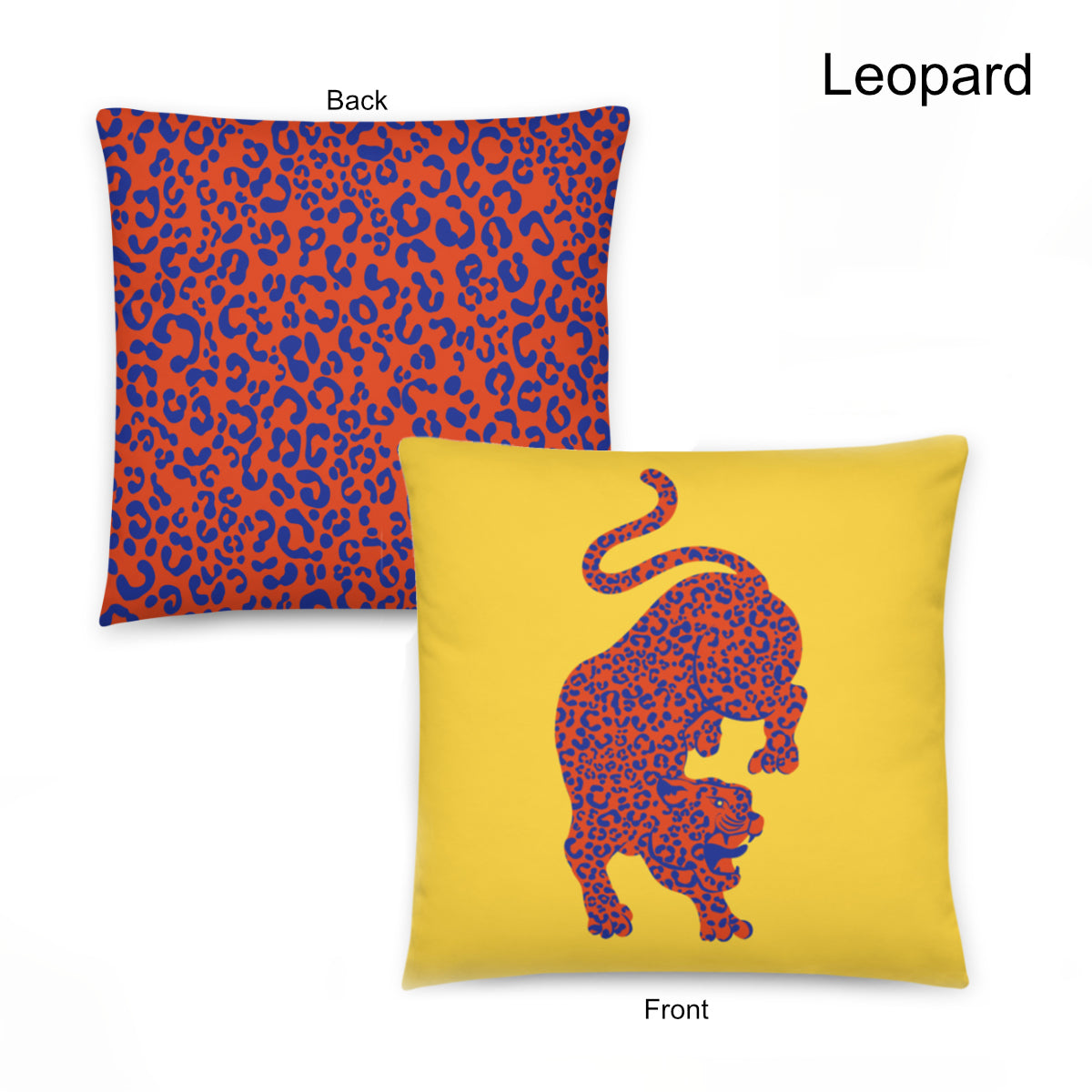 Bold leopard cushion cover