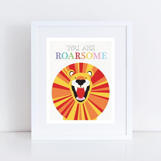 You a roarsome friendly lion artwork