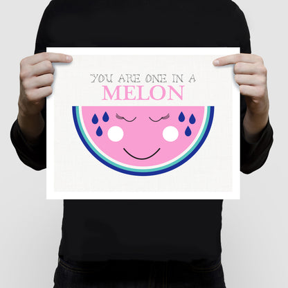 One in a melon print