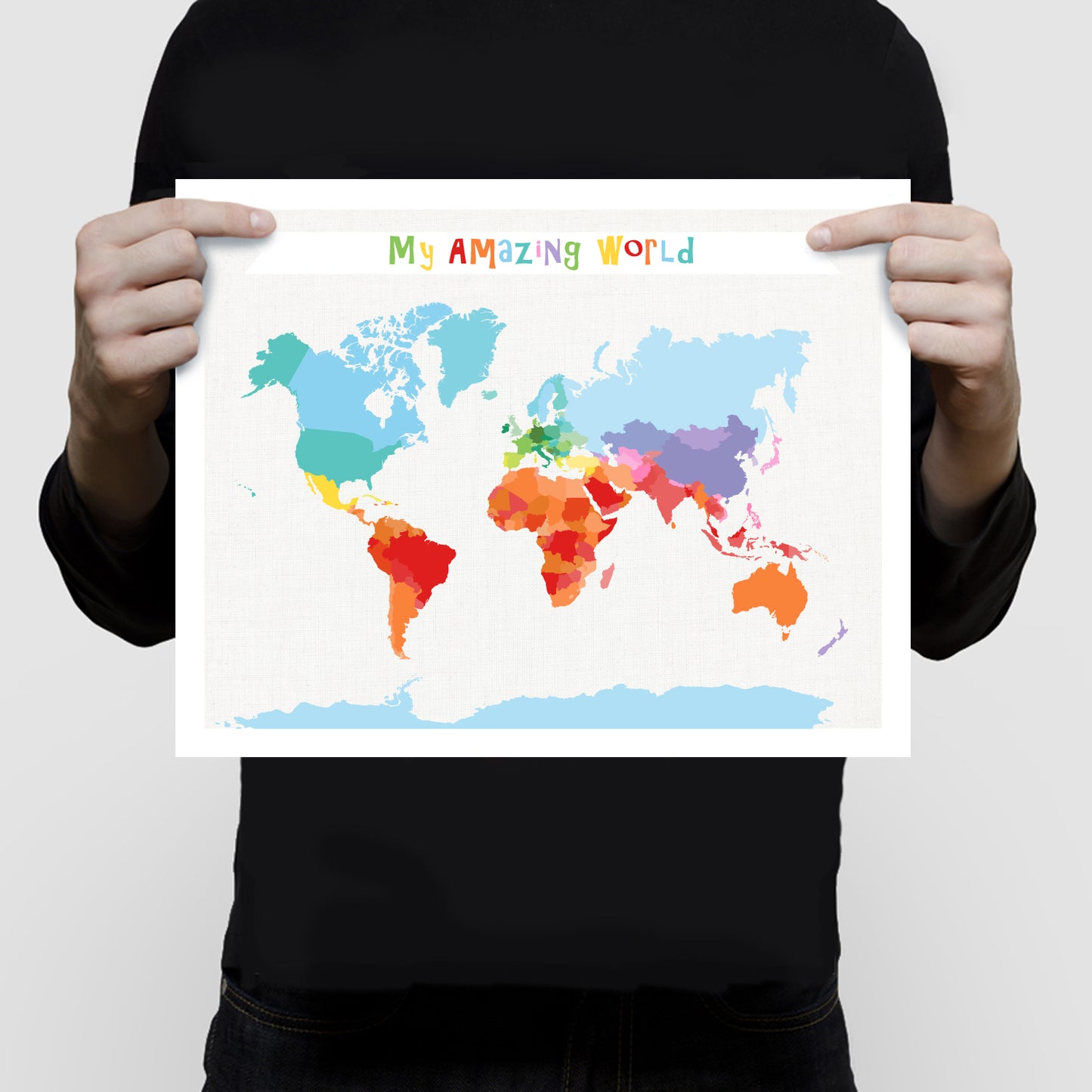 My amazing world map print