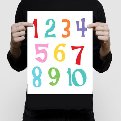 Colourful numbers print