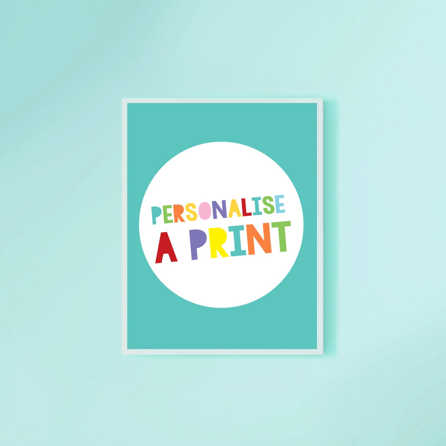Personalise a print - add on