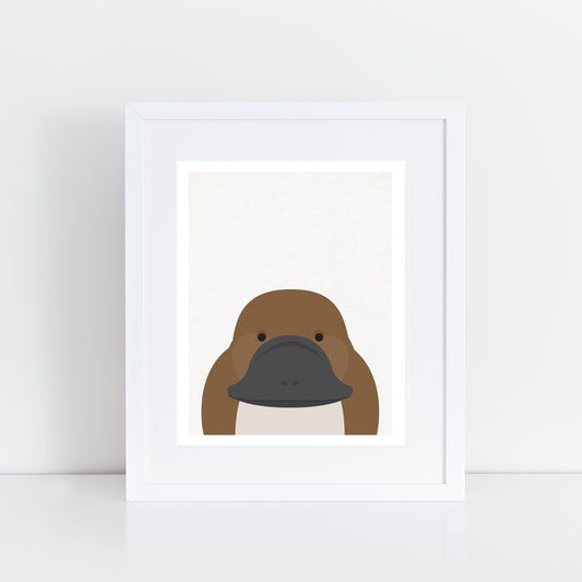 cute platypus face print