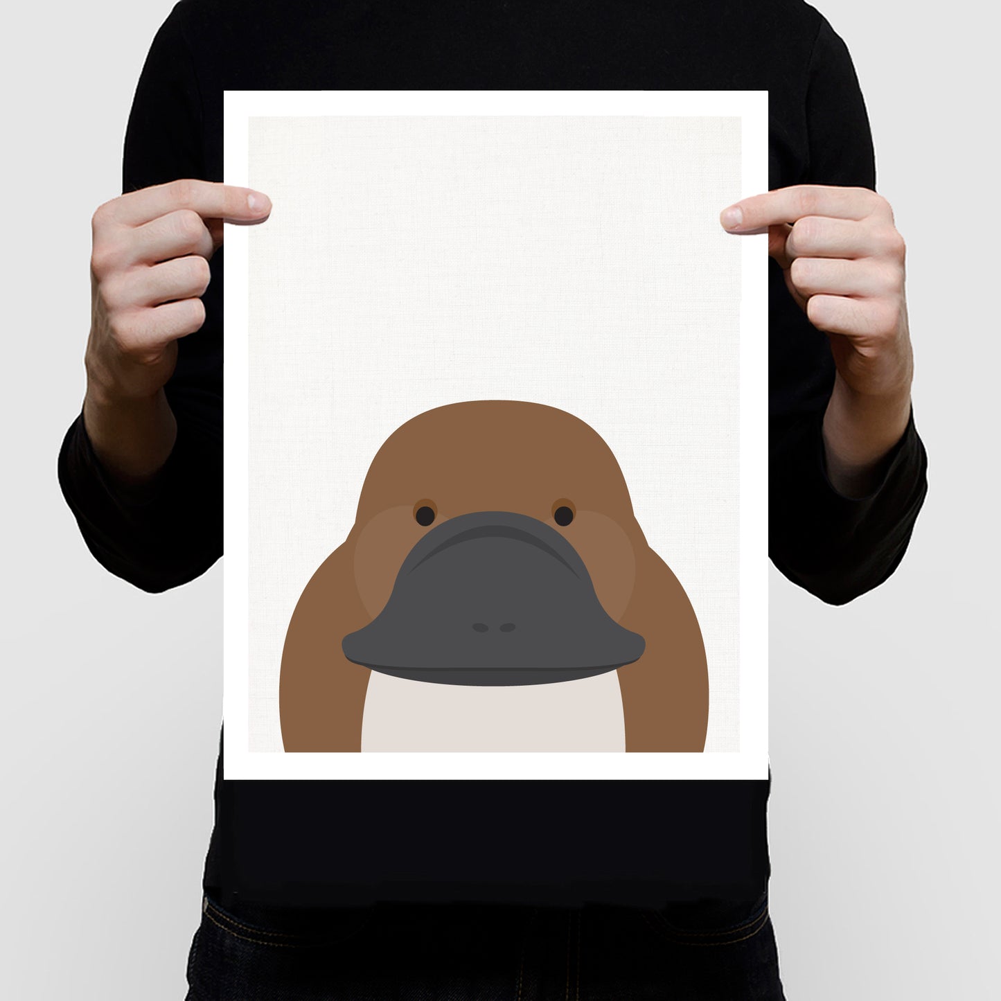 Platypus face print