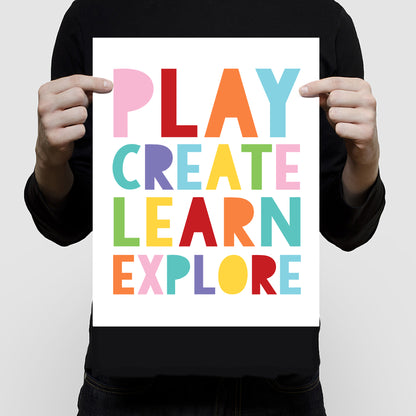 Play create learn explore print
