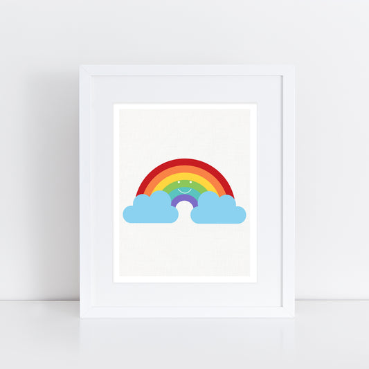 smiling rainbow illustration