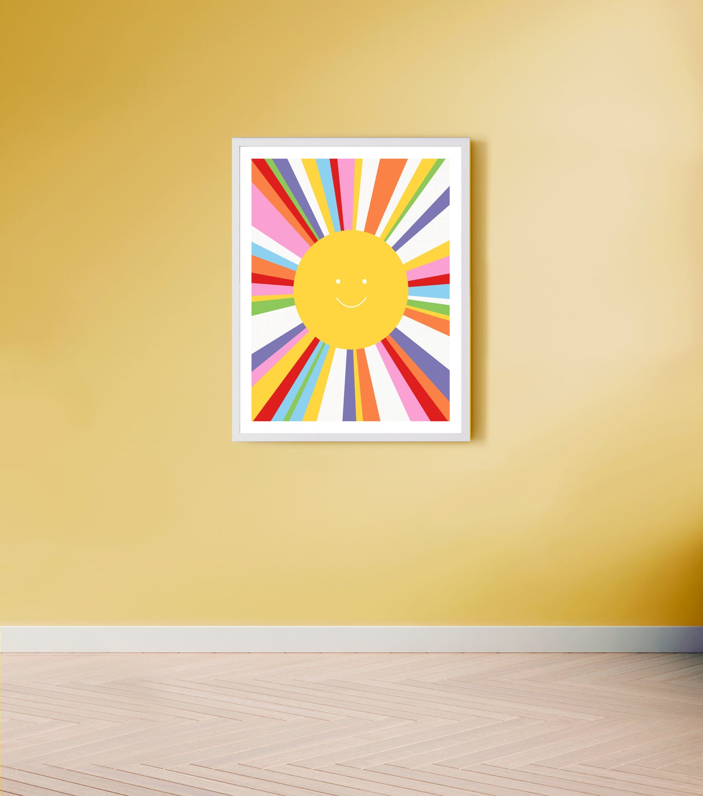 Rainbow sun print