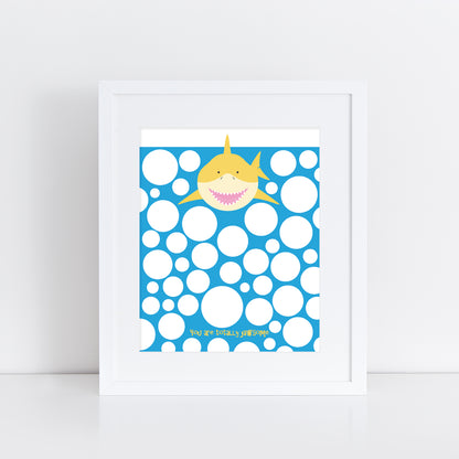 Baby shark signature guest book print