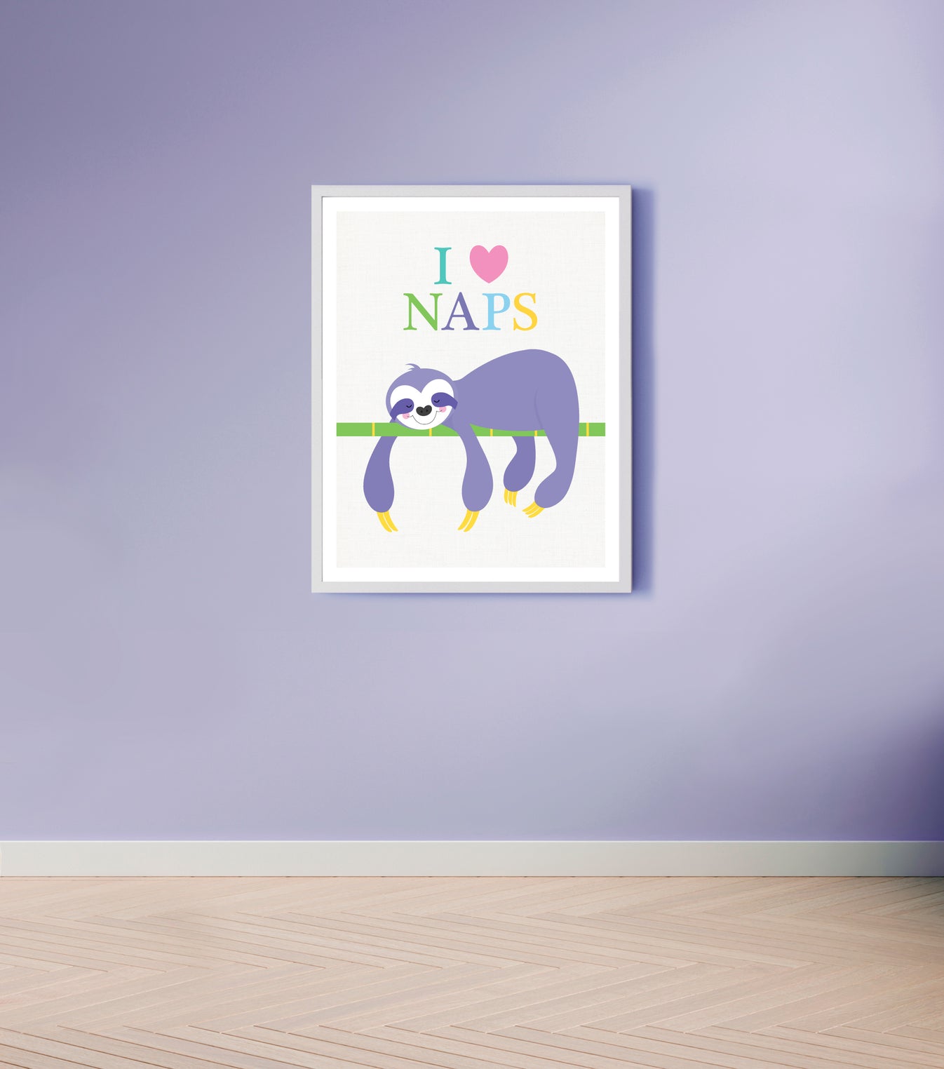 Sleeping sloth print – creative monsoon