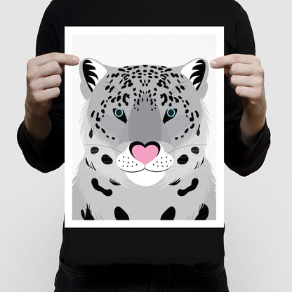 Snow leopard print