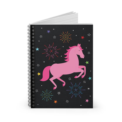 Cosmic Horse Spiral Notebook