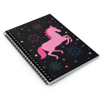 Cosmic Horse Spiral Notebook