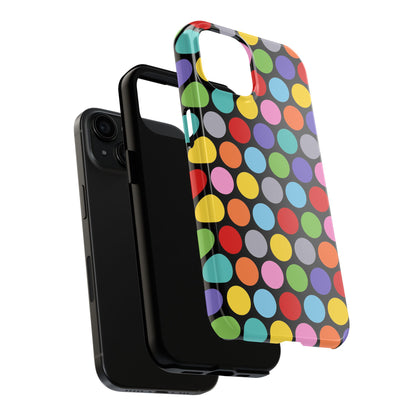 Spots on Black Mobile Phone Tough Case