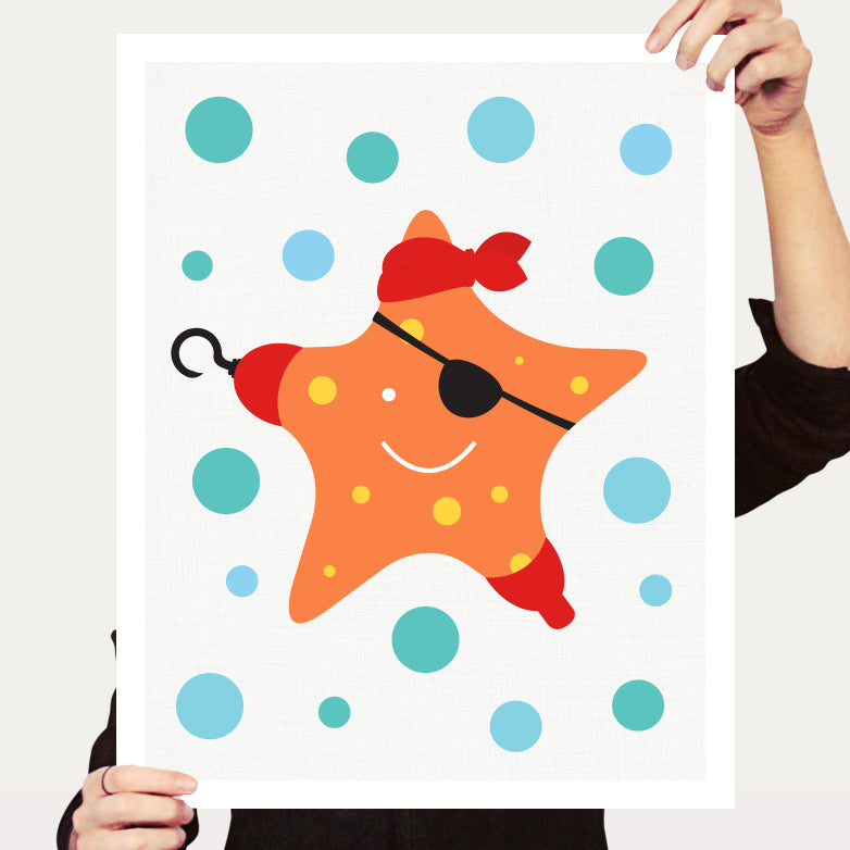 Pirate starfish print