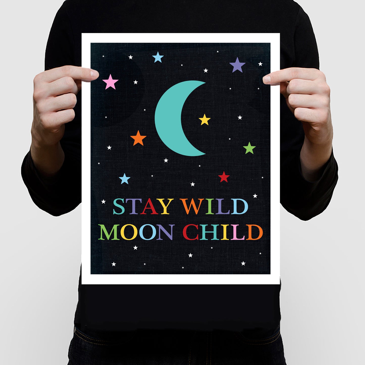 Stay wild moon child print