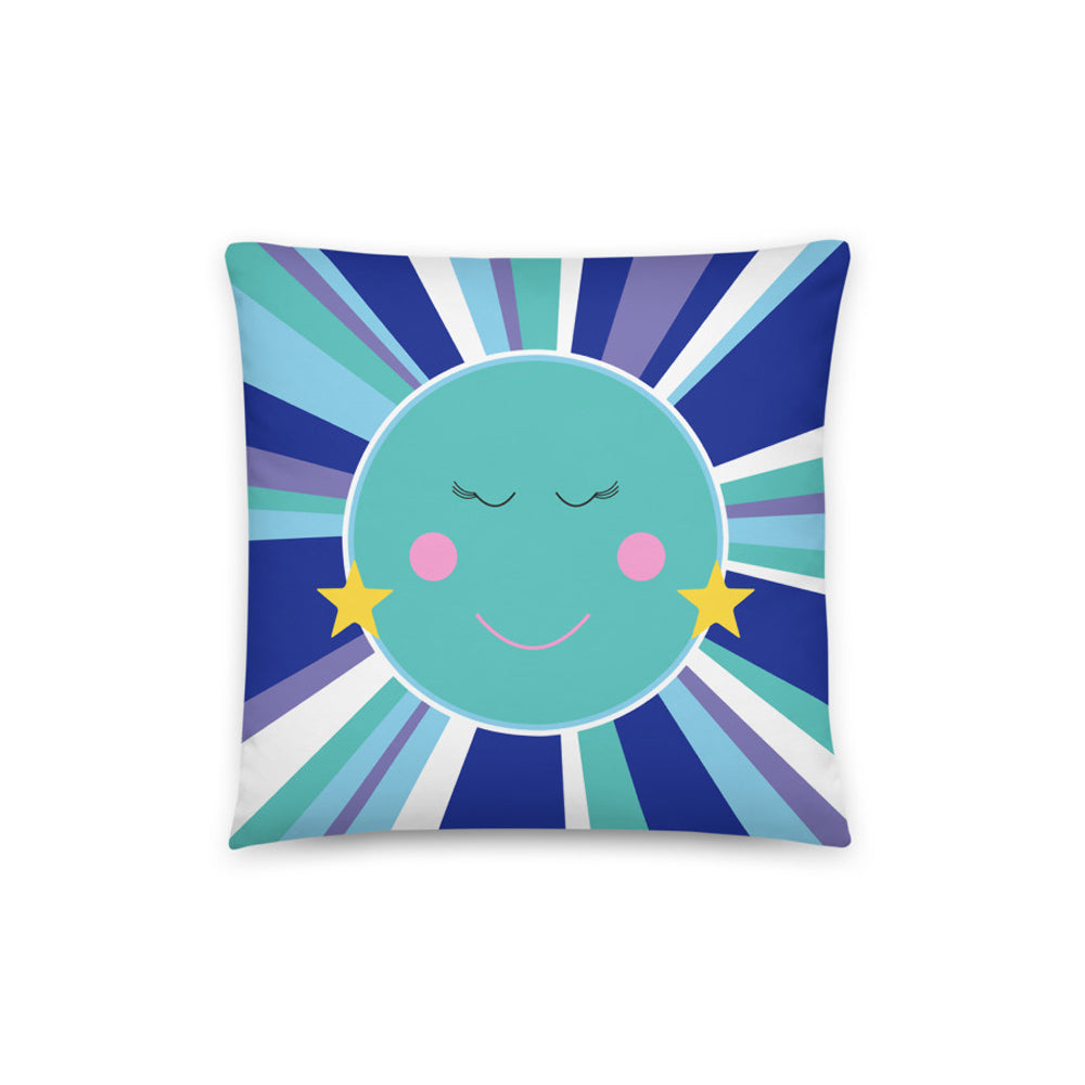 Sun and moon cushion cover