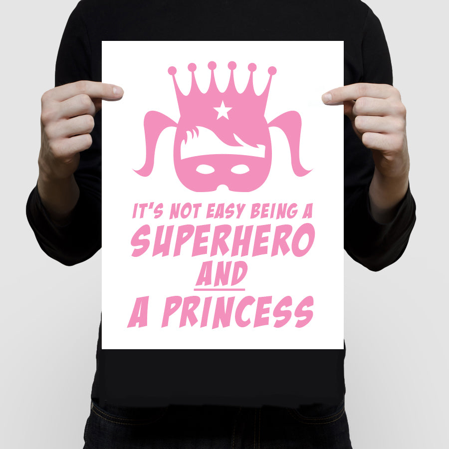 Superhero princess print