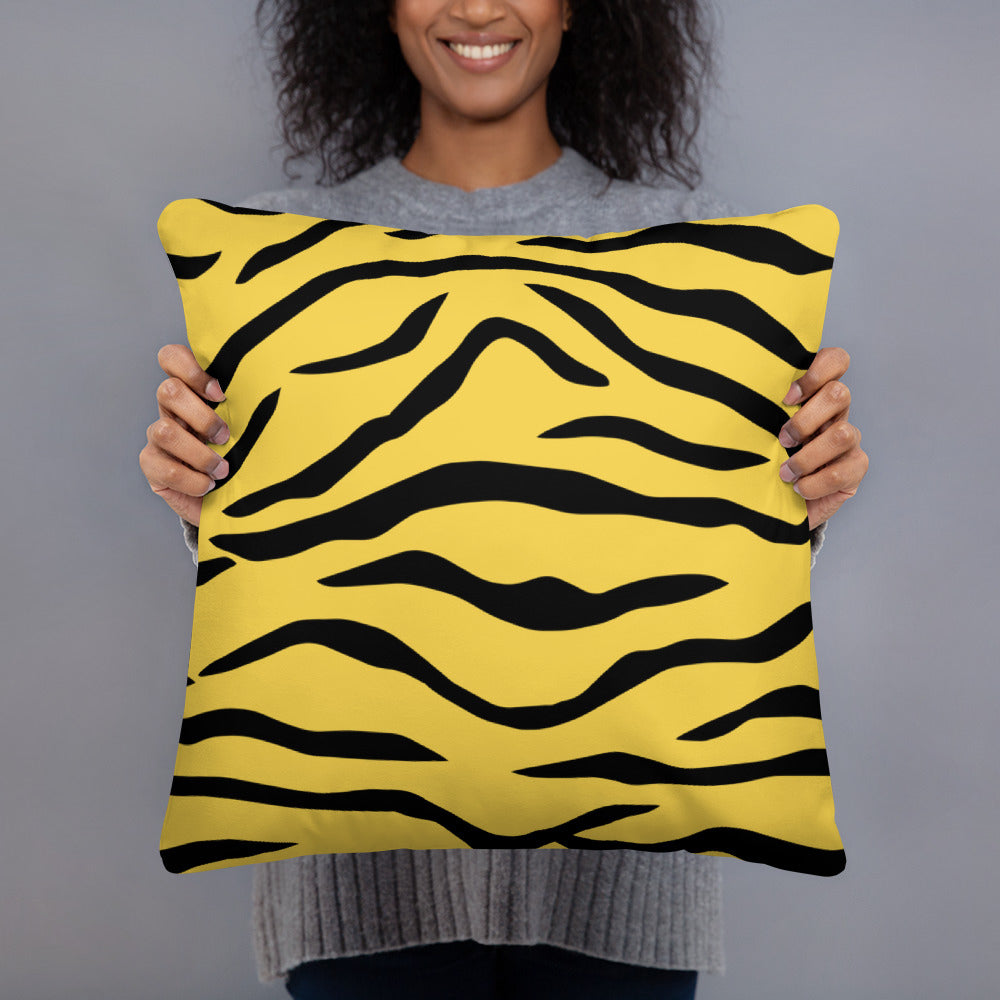 Tiger print cushion cover
