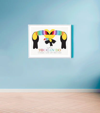 Toucan family print