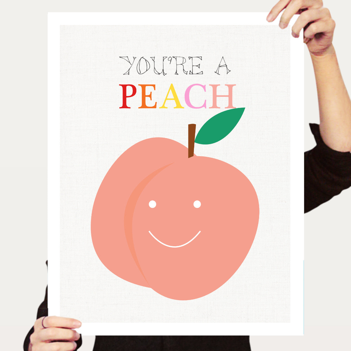 You're a peach print