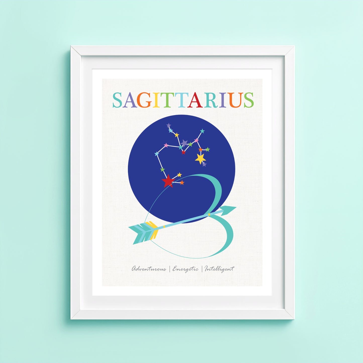 Artwork of the Sagittarius zodiac sign 