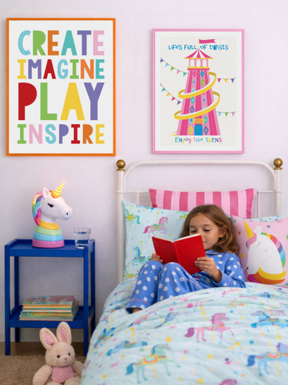 Life’s Full of Twists – Helter Skelter print