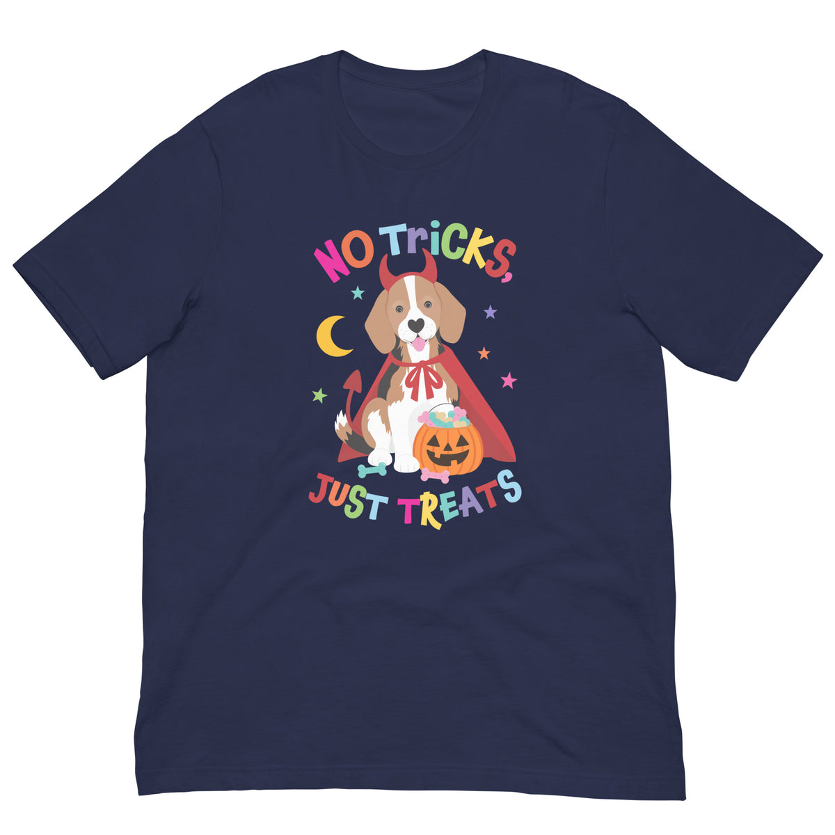 No Tricks, Just Treats Halloween Adult T Shirt