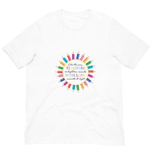 Teachers Enlighten Minds Adult T-Shirt