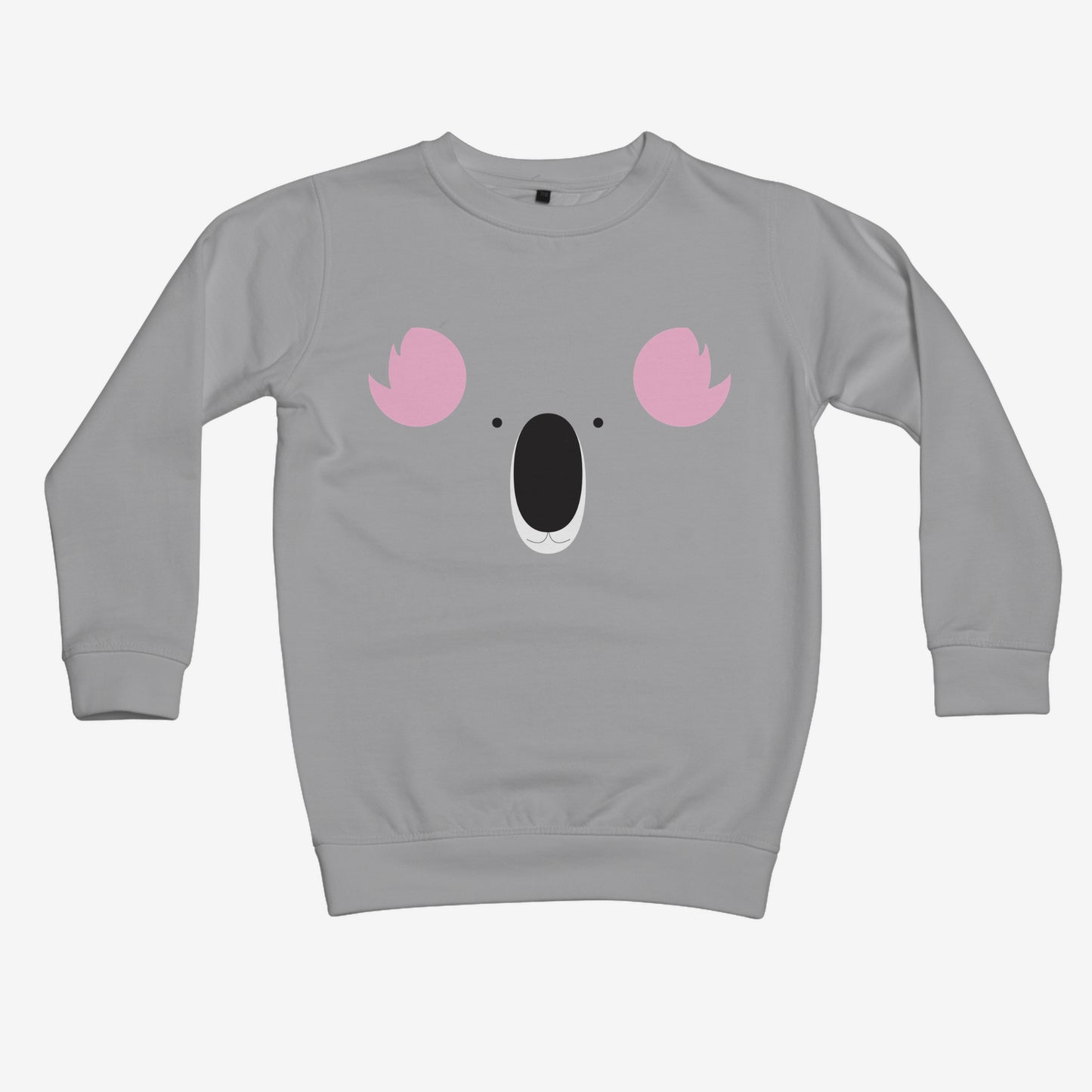 Heather grey sweatshirt with koala design
