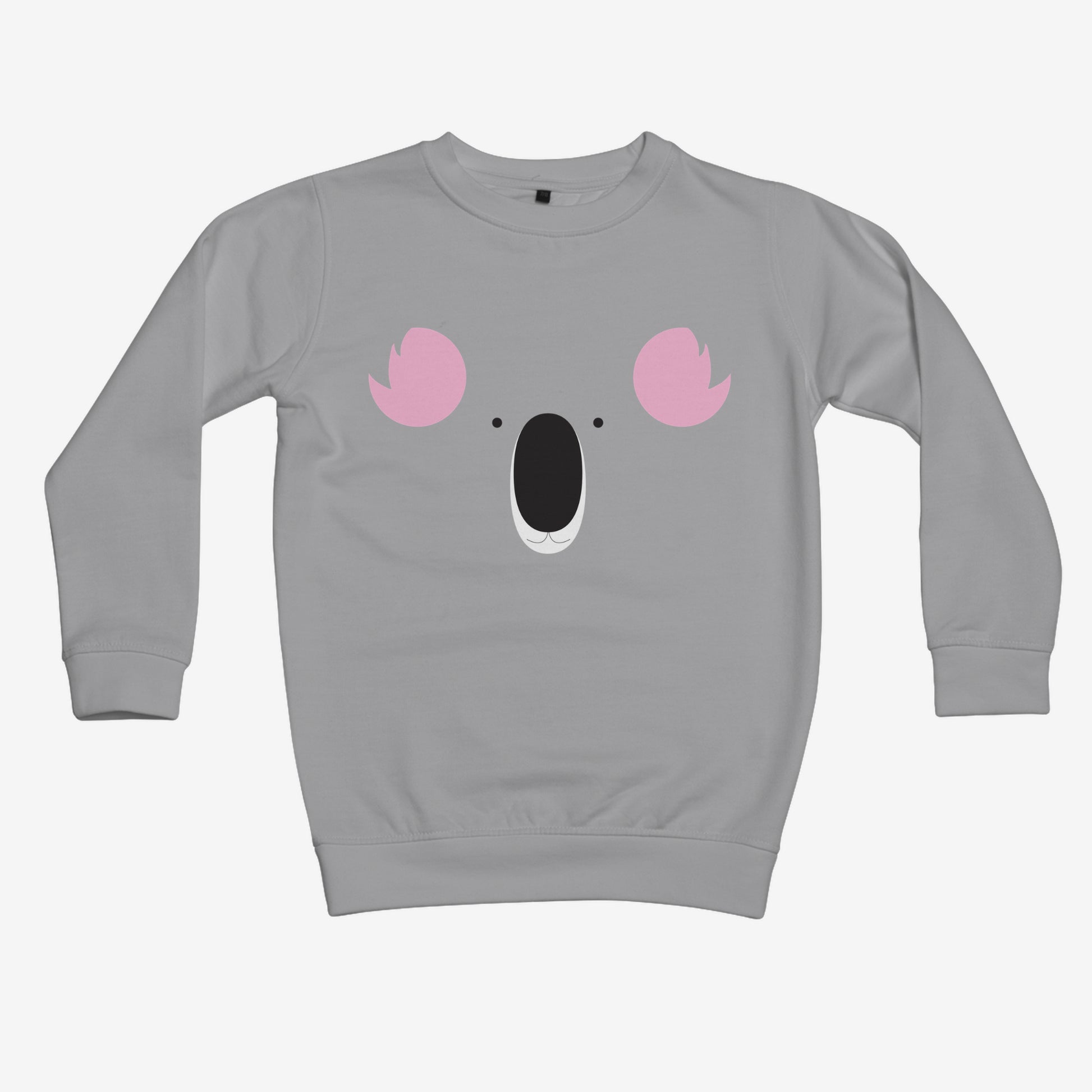 Heather grey sweatshirt with koala design