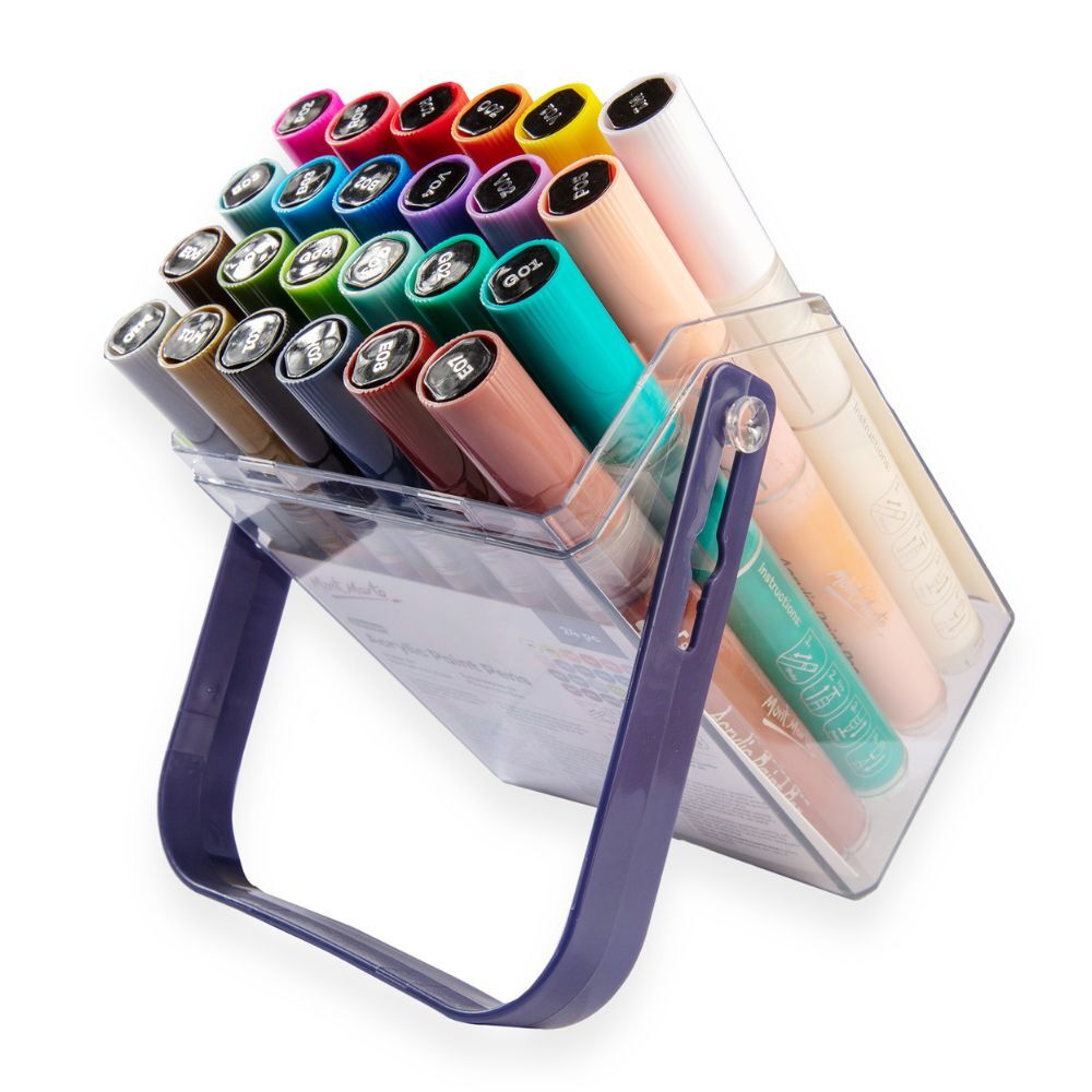 Acrylic paint pens set of 24 in carry case