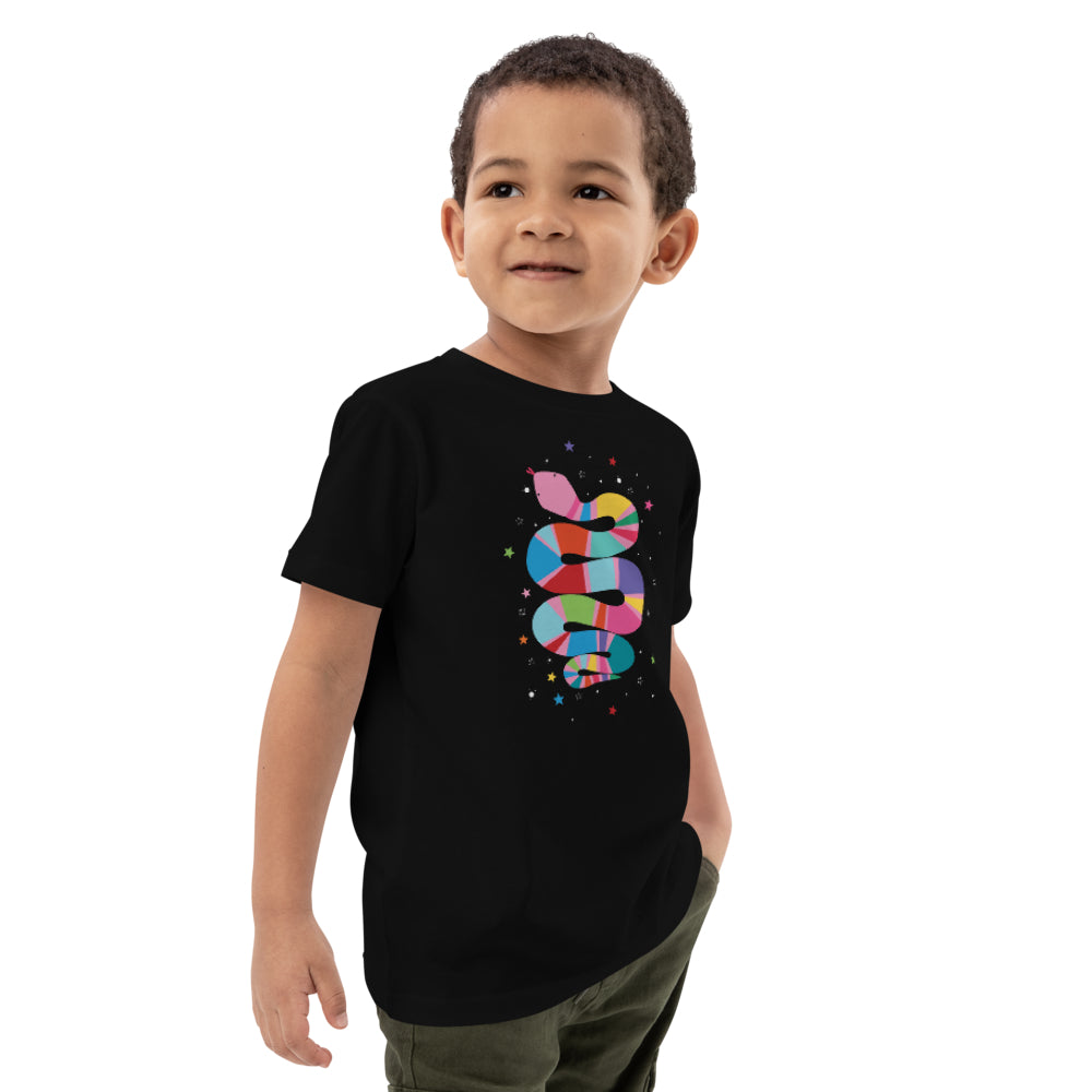 Rainbow snake kids t-shirt