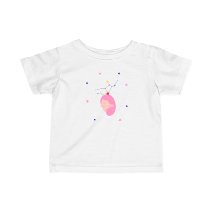White tshirt with virgo design