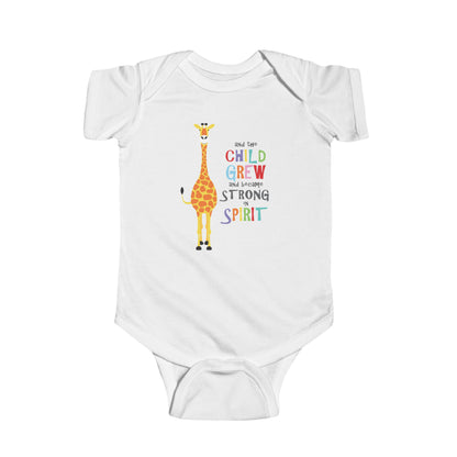 Child grew giraffe baby onesie bodysuit