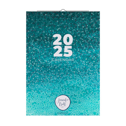 stunning 2025 A3-sized calendar showcases Jennifer Bell's unique abstract artwork